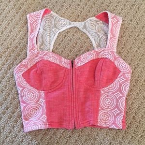 Urban-outfitters Lace Crop Top